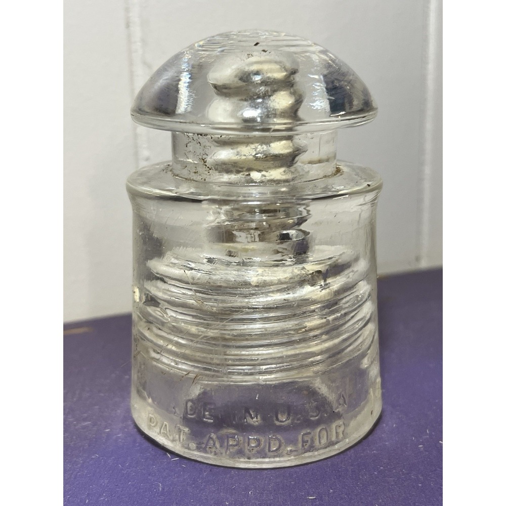 Pyrex T. M. Reg. U. S. Pat. Off. Transparent Glass Insulator